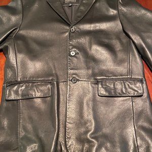 XL Mens Leather Blazer